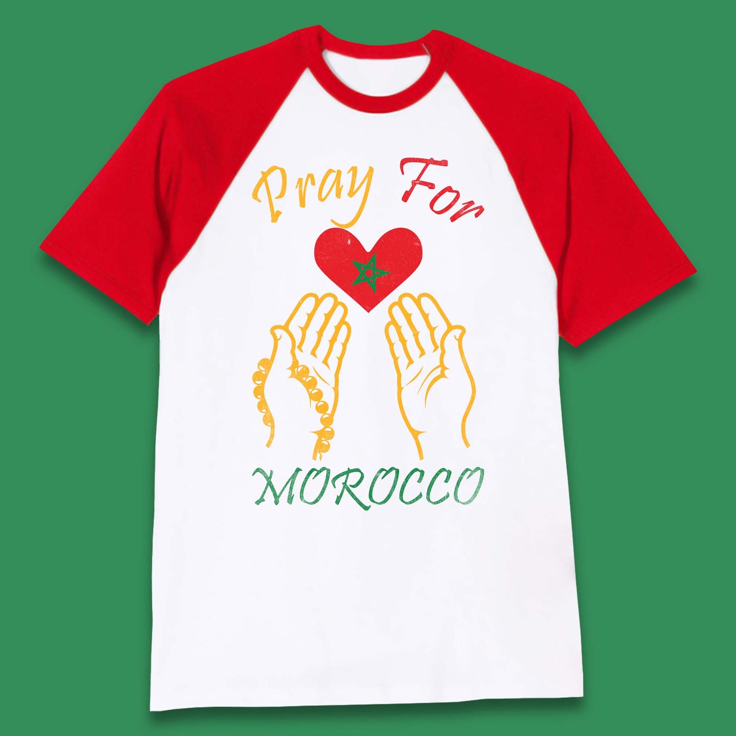 Pray For Morocco Stay Strong Morocco Earthquake Support Baseball T Shirt