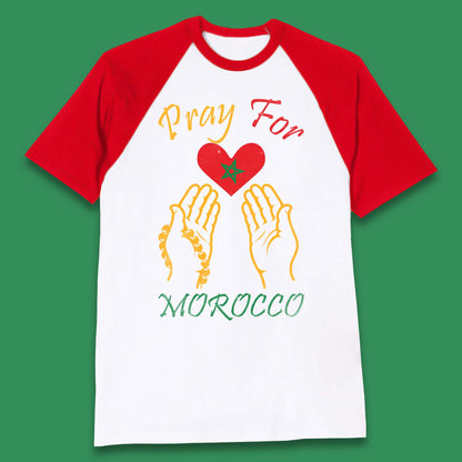 Pray For Morocco Stay Strong Morocco Earthquake Support Baseball T Shirt