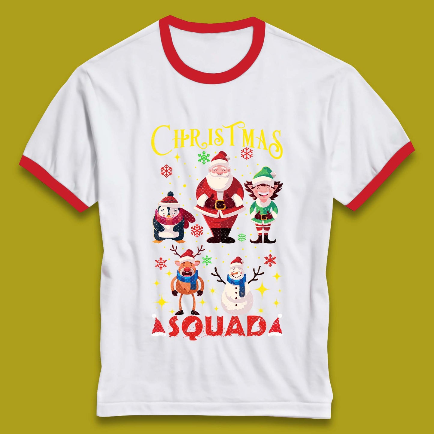 Christmas Squad Ringer T-Shirt