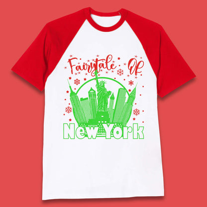 Christmas Fairytale Of New York Baseball T-Shirt