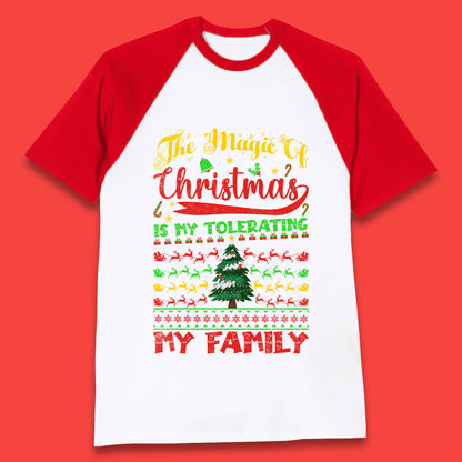 christmas quote baseball t shirt