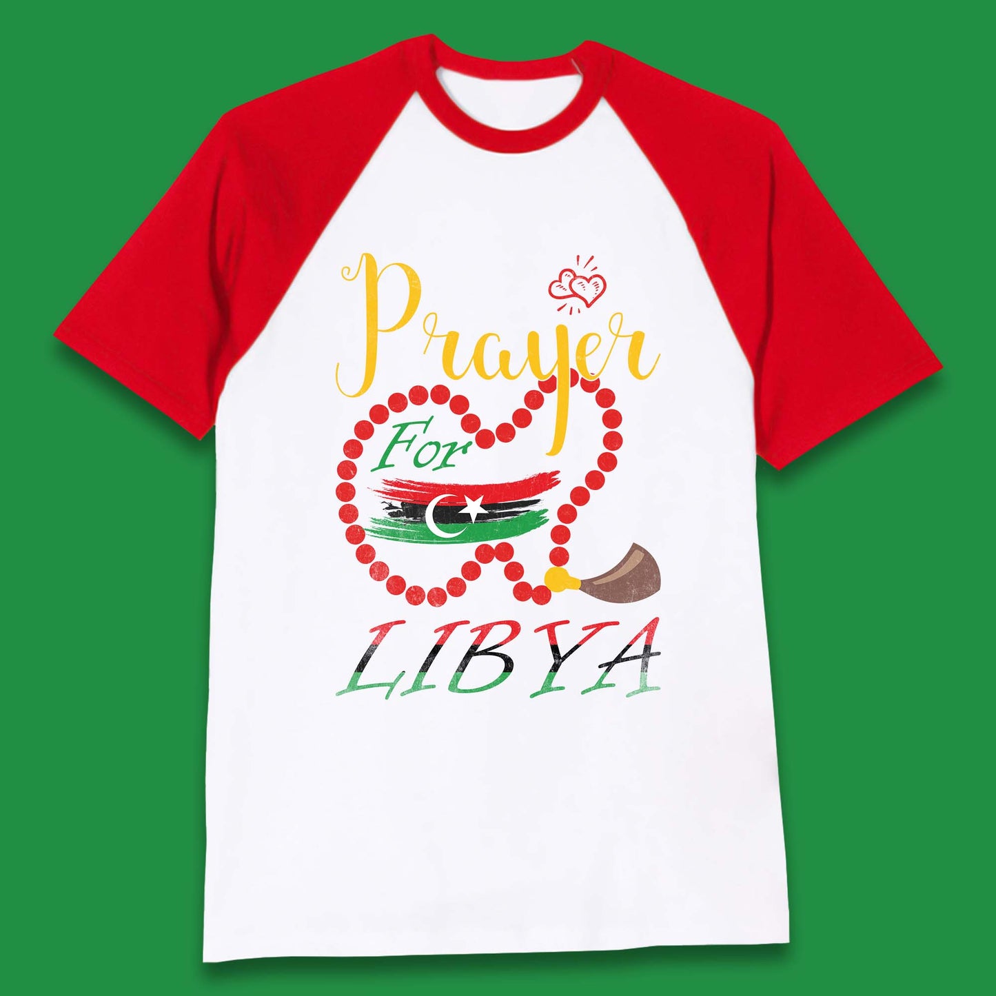 Prayer For Libya Help Libya Flood Solidarity Stand With Libya Baseball T Shirt