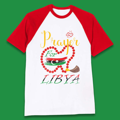 Prayer For Libya Help Libya Flood Solidarity Stand With Libya Baseball T Shirt