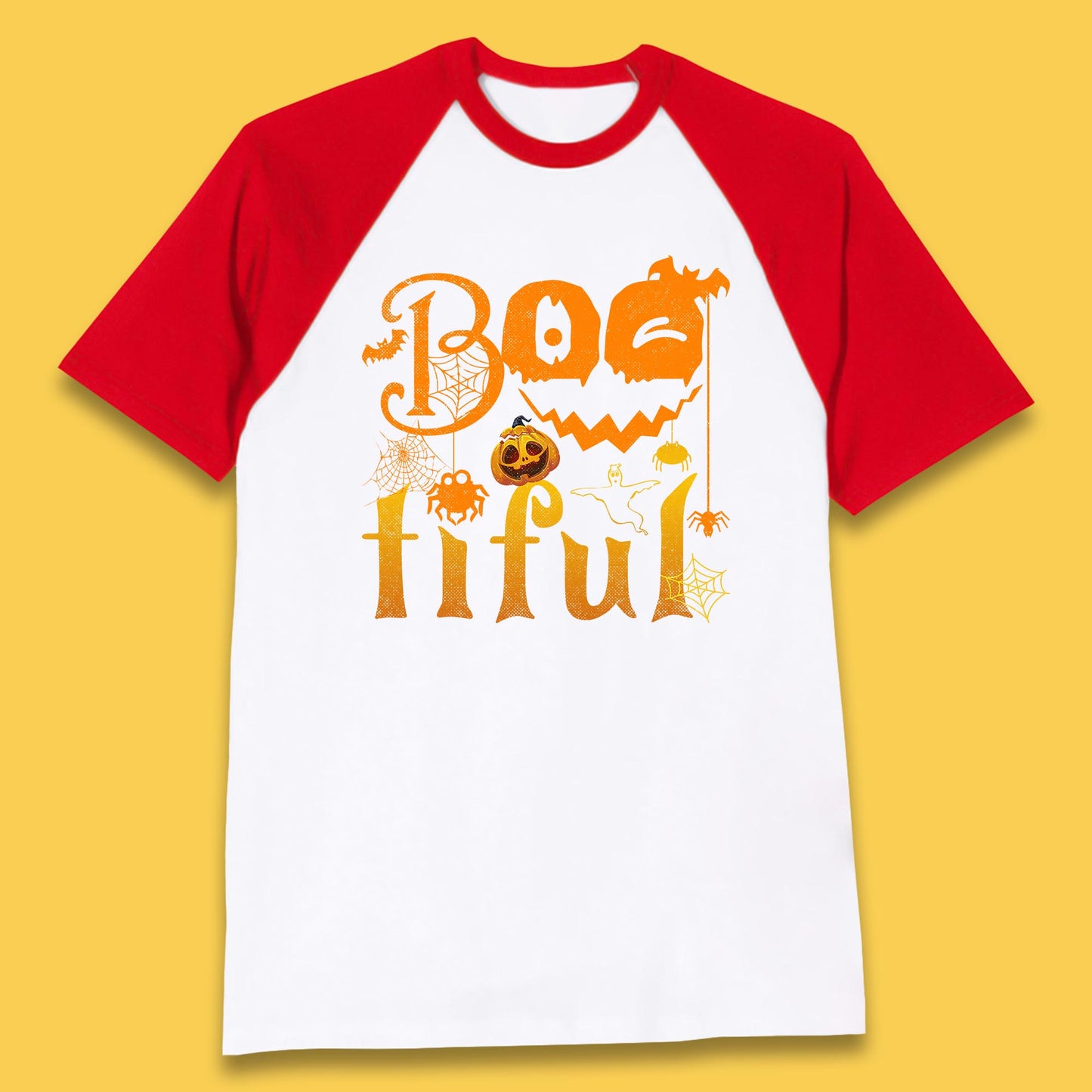 Bootiful Halloween Ghost Funny Boo Ghost Scary Spooky Season Baseball T Shirt