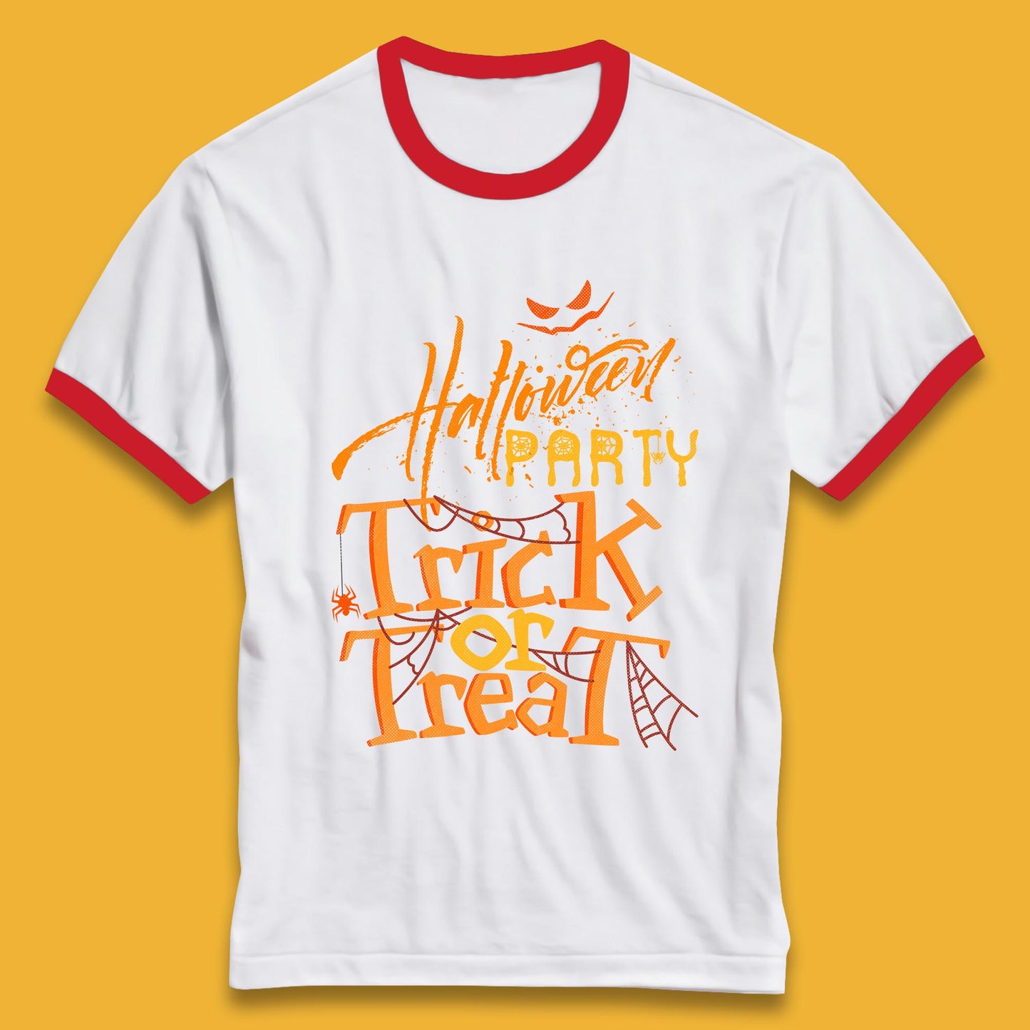 Happy Halloween Trick Or Treat Horror Scary Spooky Vibes Ringer T Shirt