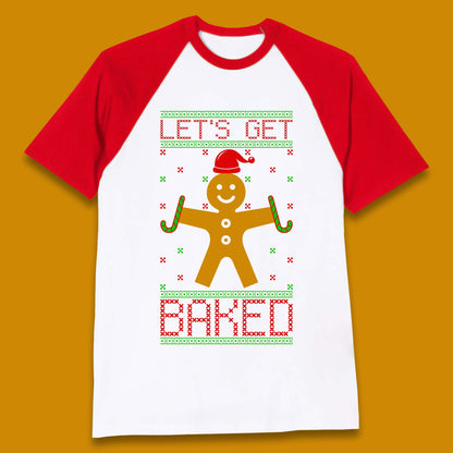 Gingerbread Christmas Baseball T-Shirt