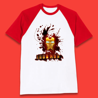 Marvel Avengers Iron Man Face Logo Avengers Endgame Superheros Movie Baseball T Shirt