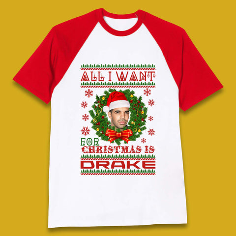 Drake Christmas Baseball T-Shirt