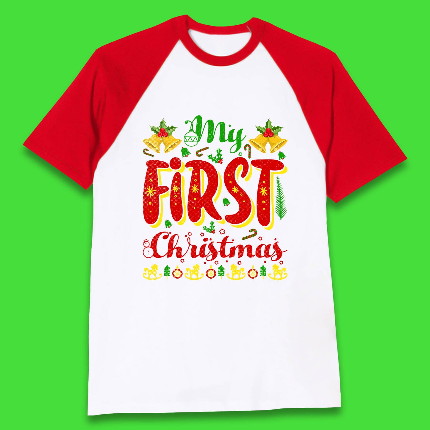 my first christmas baseball t shirt