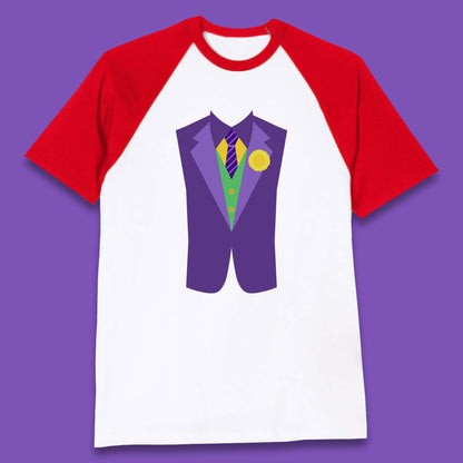 Funny Tuxedo Mardi Gras Tux Party Celebration Costume Baseball T Shirt