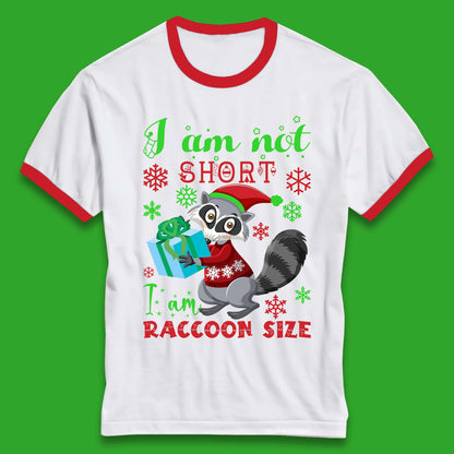 Raccoon Christmas Ringer T-Shirt
