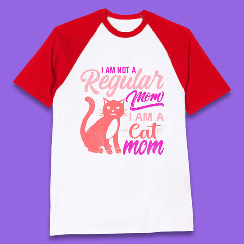 I Am A Cat Mom Baseball T-Shirt