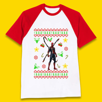 Spiderman Christmas Baseball T-Shirt