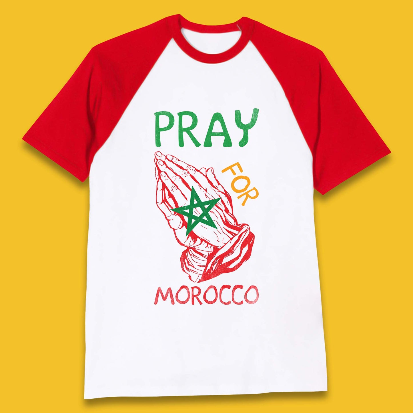 Pray For Morocco Stand With Morocco Support Morocco Stay Strong Morocco Earthquake Baseball T Shirt