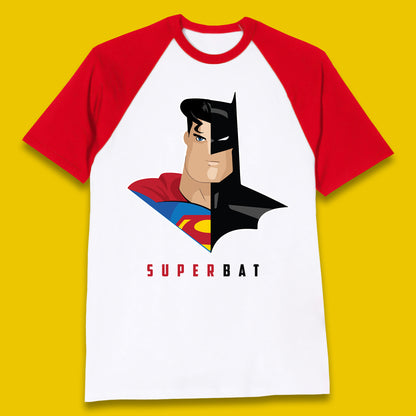 Super Bat Batman V Superman: Dawn Of Justice Superhero Film Comic Book Characters DC Comics Baseball T Shirt