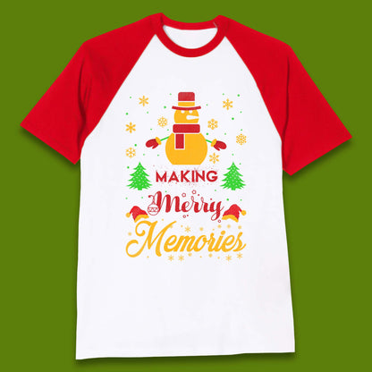 Merry Memories Christmas Baseball T-Shirt
