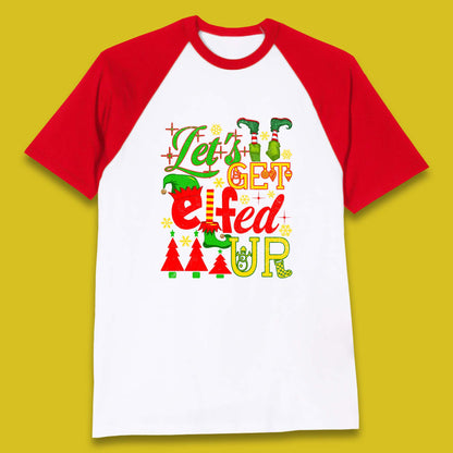 christmas elf baseball t shirt