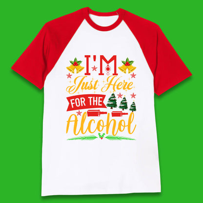 christmas drinking party baseball t shirt