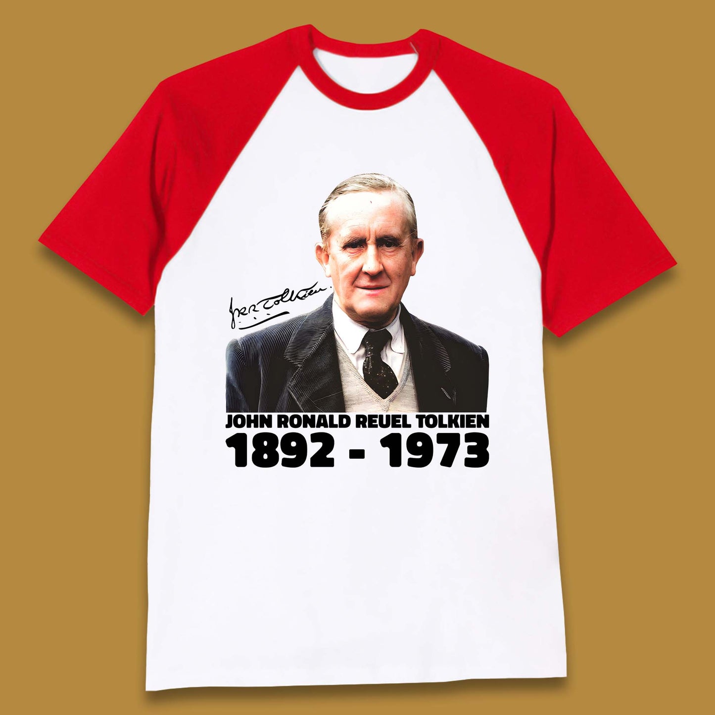 John Ronald Reuel Tolkien 1892-1973 Baseball T-Shirt