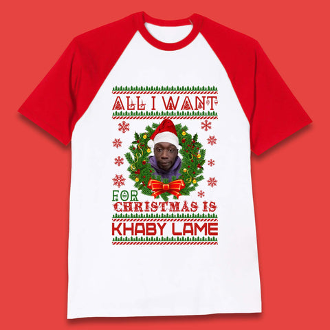 Want Khaby Lame For Christmas Baseball T-Shirt