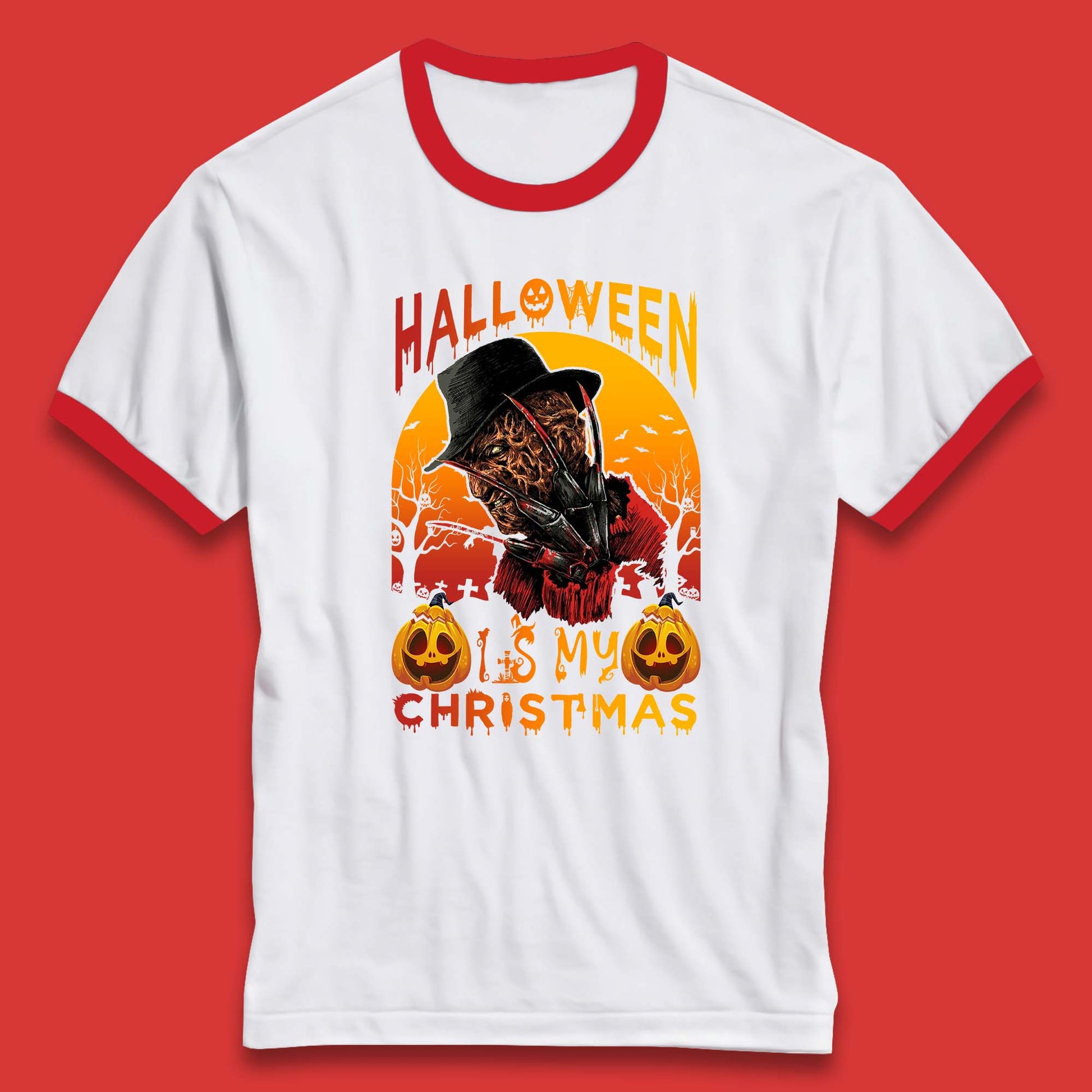 freddy krueger ringer t shirt