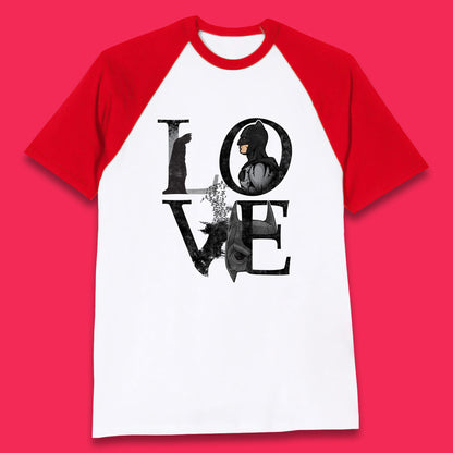 Batman Love Superhero Fictional Character DC Comics Batman Comic Book Character Baseball T Shirt