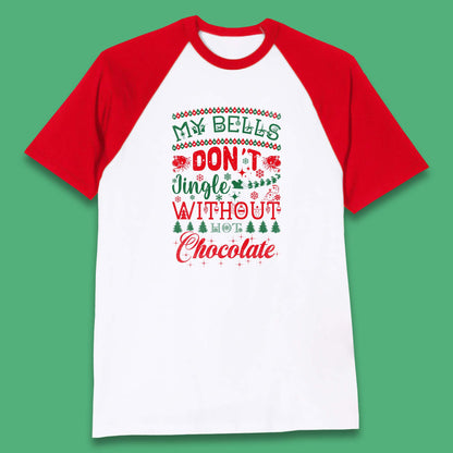 funny christmas chocolate baseball t shirt