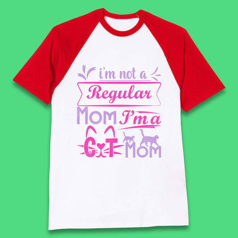 I'm A Cat Mom Baseball T-Shirt