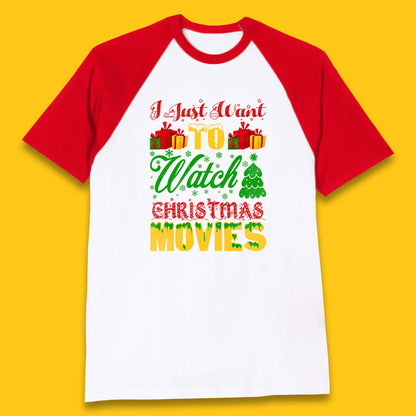christmas movies baseball t shirt