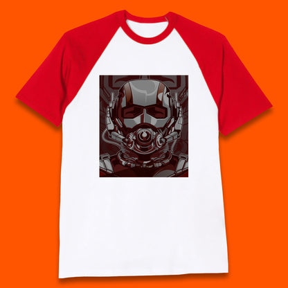 Marvel Comics Ant Man And The Wasp American Superhero Film Ant Man Face Helmet Avengers Movie Baseball T Shirt