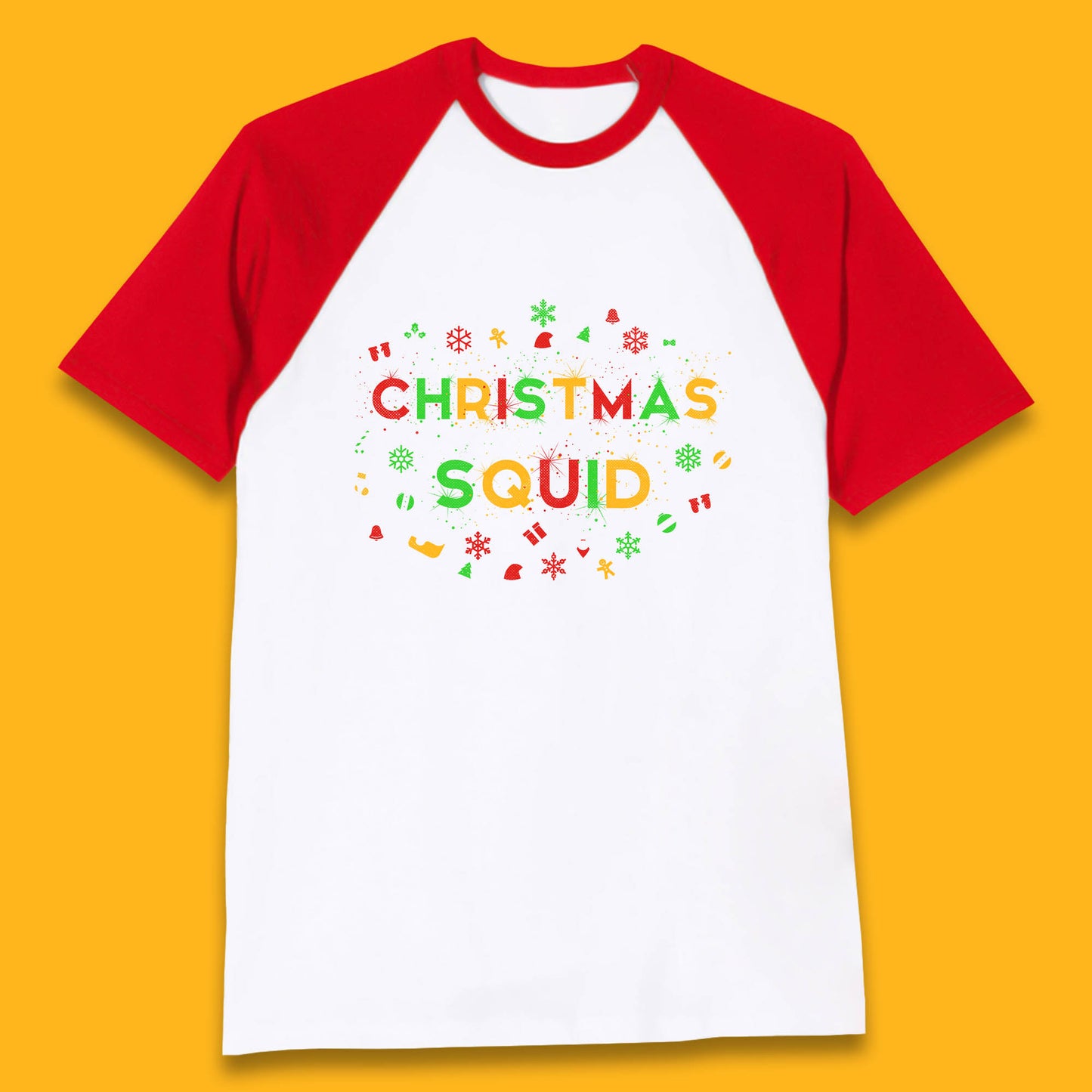 christmas squad matching baseball t shirt