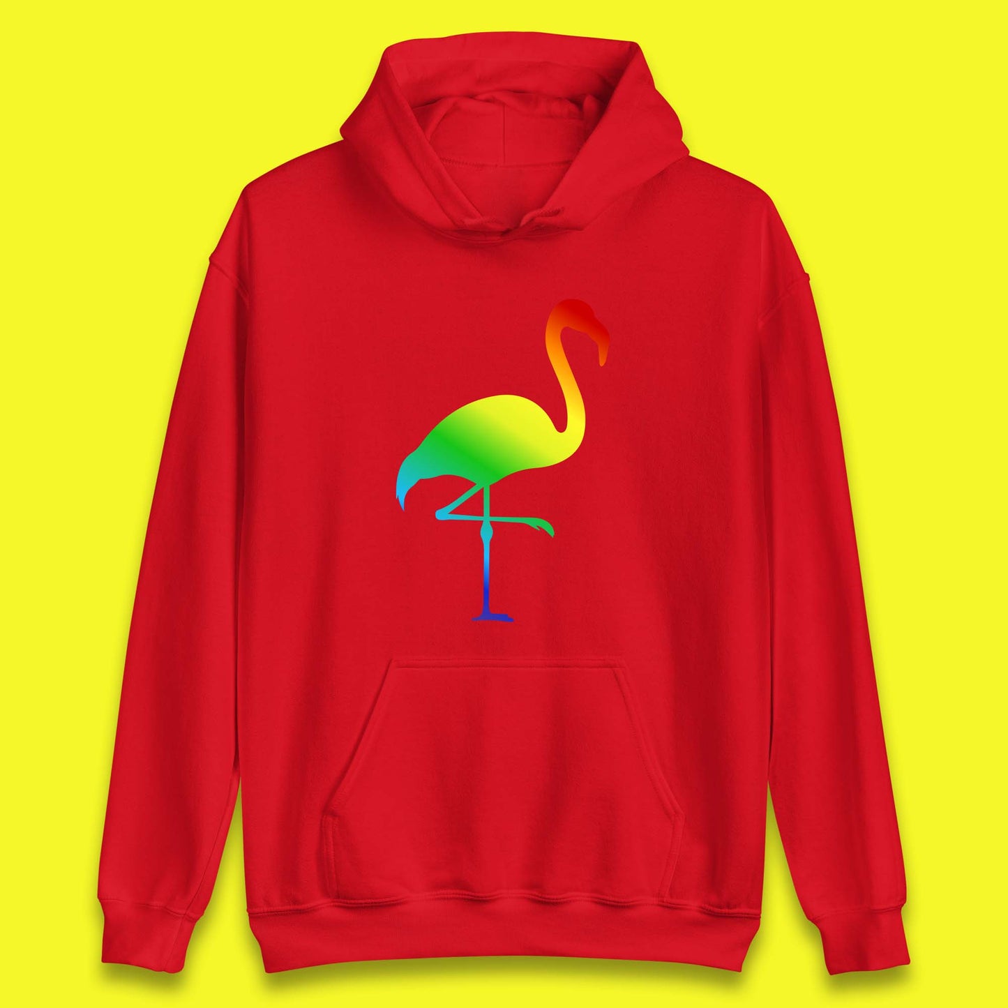 Rainbow Flamingo LGBTQ Gay Rights Pride Parade LGBT Flamingo Lovers Unisex Hoodie