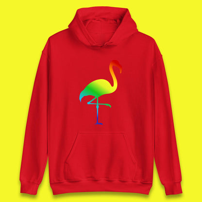 Rainbow Flamingo LGBTQ Gay Rights Pride Parade LGBT Flamingo Lovers Unisex Hoodie