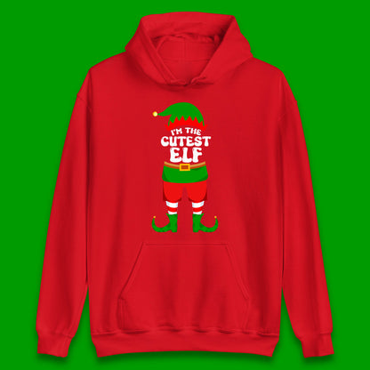 im the cutest elf christmas hoodie
