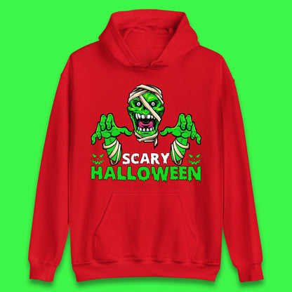 Scary Halloween Skull Zombie Mummy Horror Monster Zombie Hands Scary Vibes Unisex Hoodie