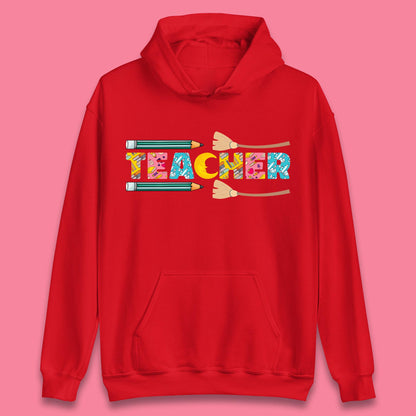 Halloween Teacher Spooky Teacher Ghost Halloween School Unisex Hoodie