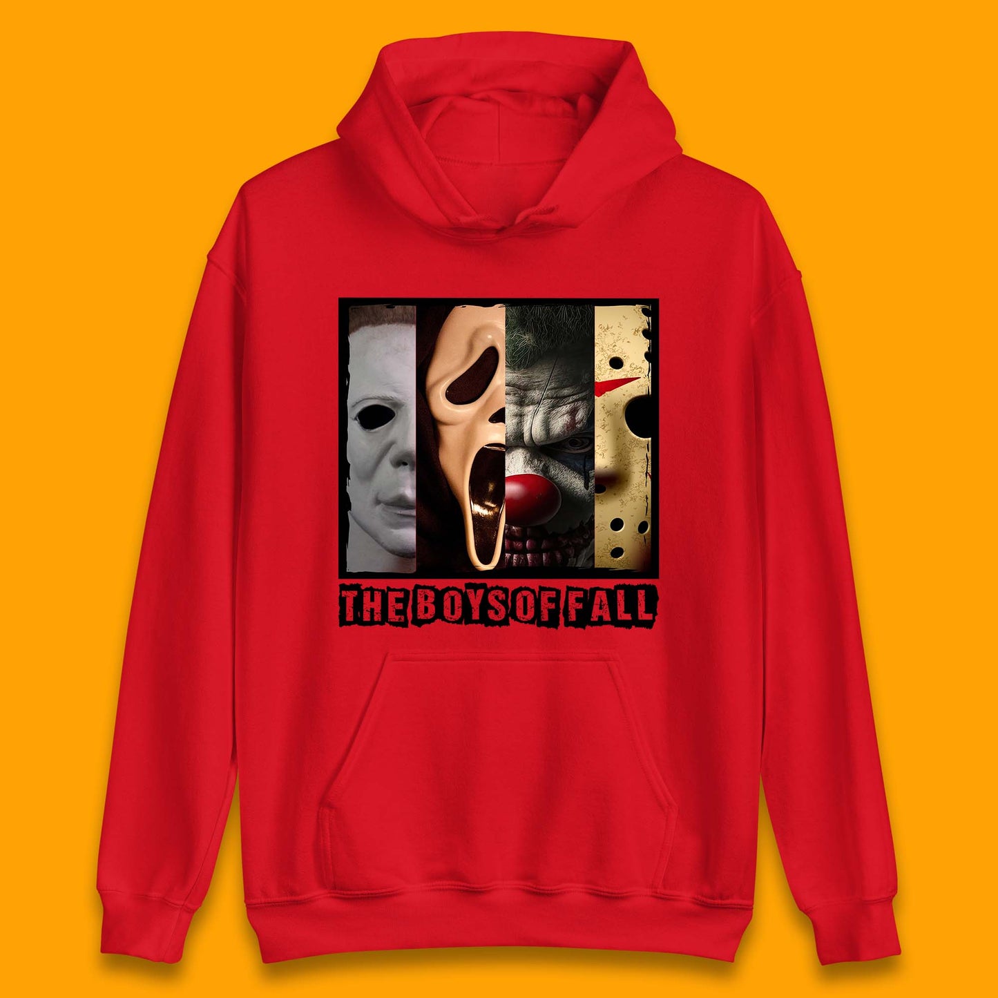 The Boys Of Fall Halloween Horror Movie Characters Friends Halloween Villians Serial Killers Unisex Hoodie