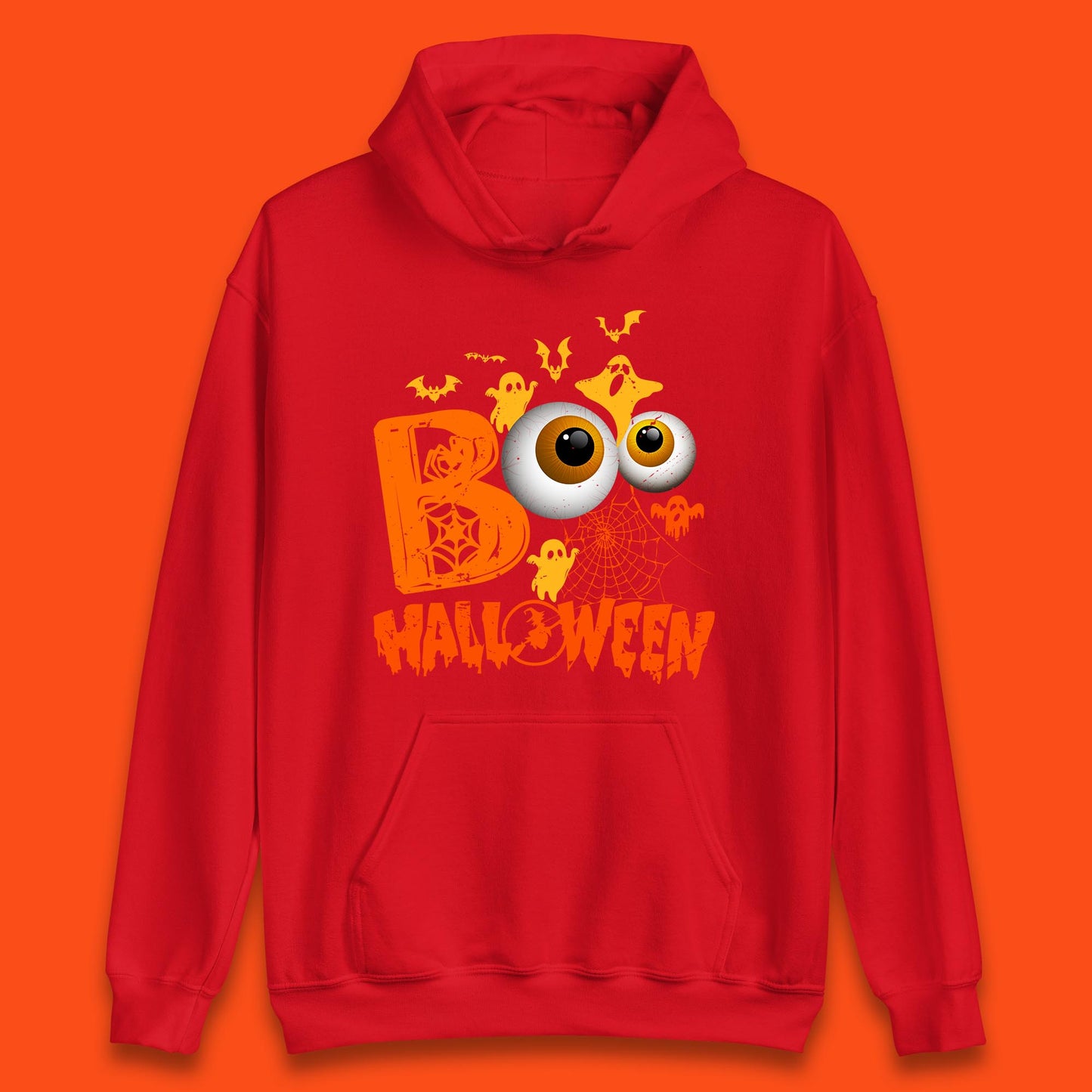 Halloween Spooky Boo Eye Balls Funny Halloween Boo Ghost Spooky Season Unisex Hoodie