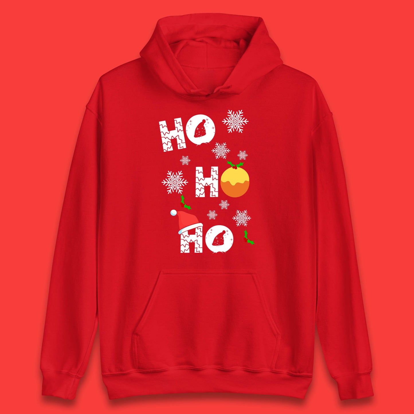 Ho Christmas Santa Hat Hoodie
