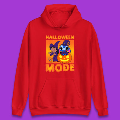 Halloween Mode Disney Lilo & Stitch Halloween Pumpkin Witch Hat Stitch Spooky Disneyland Trip Unisex Hoodie