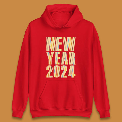 Retro Style New Year 2024 Unisex Hoodie
