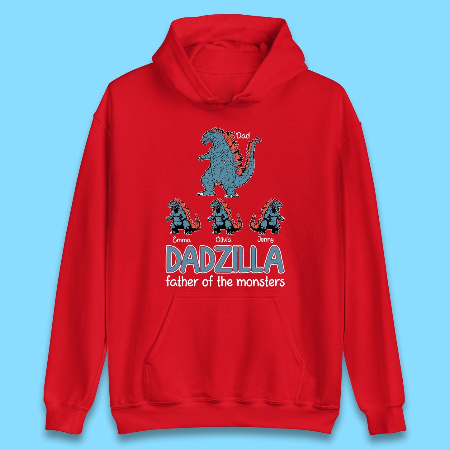 Personalised Dadzilla Unisex Hoodie