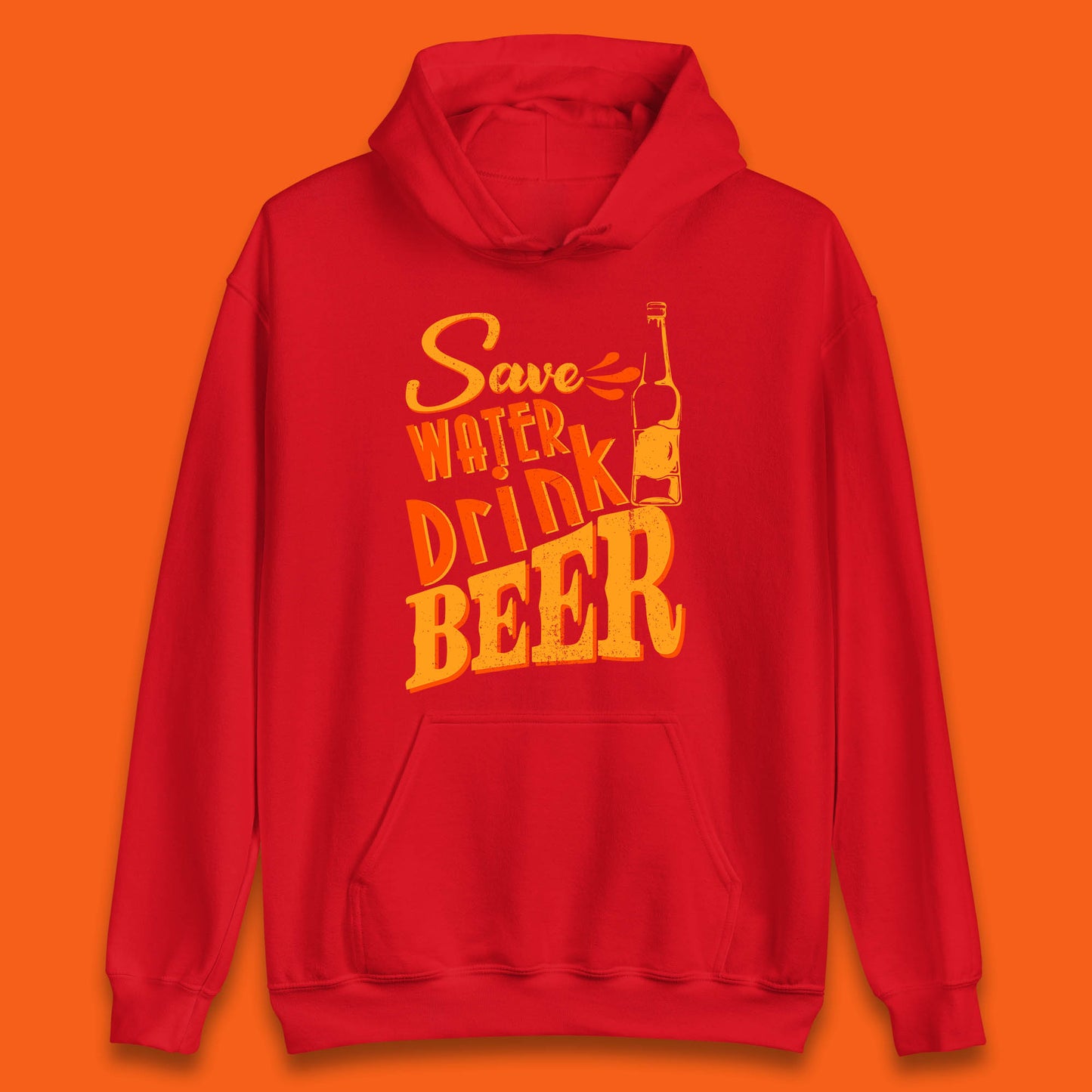 Save Water Drink Beer Halloween Horror Scary Beer Drinking Party Unisex Hoodie