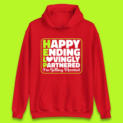 Help I'm Getting Married Sarcastic Bachelor Party Funny Bride & Groom Wedding Party Wedding Announcement Unisex Hoodie