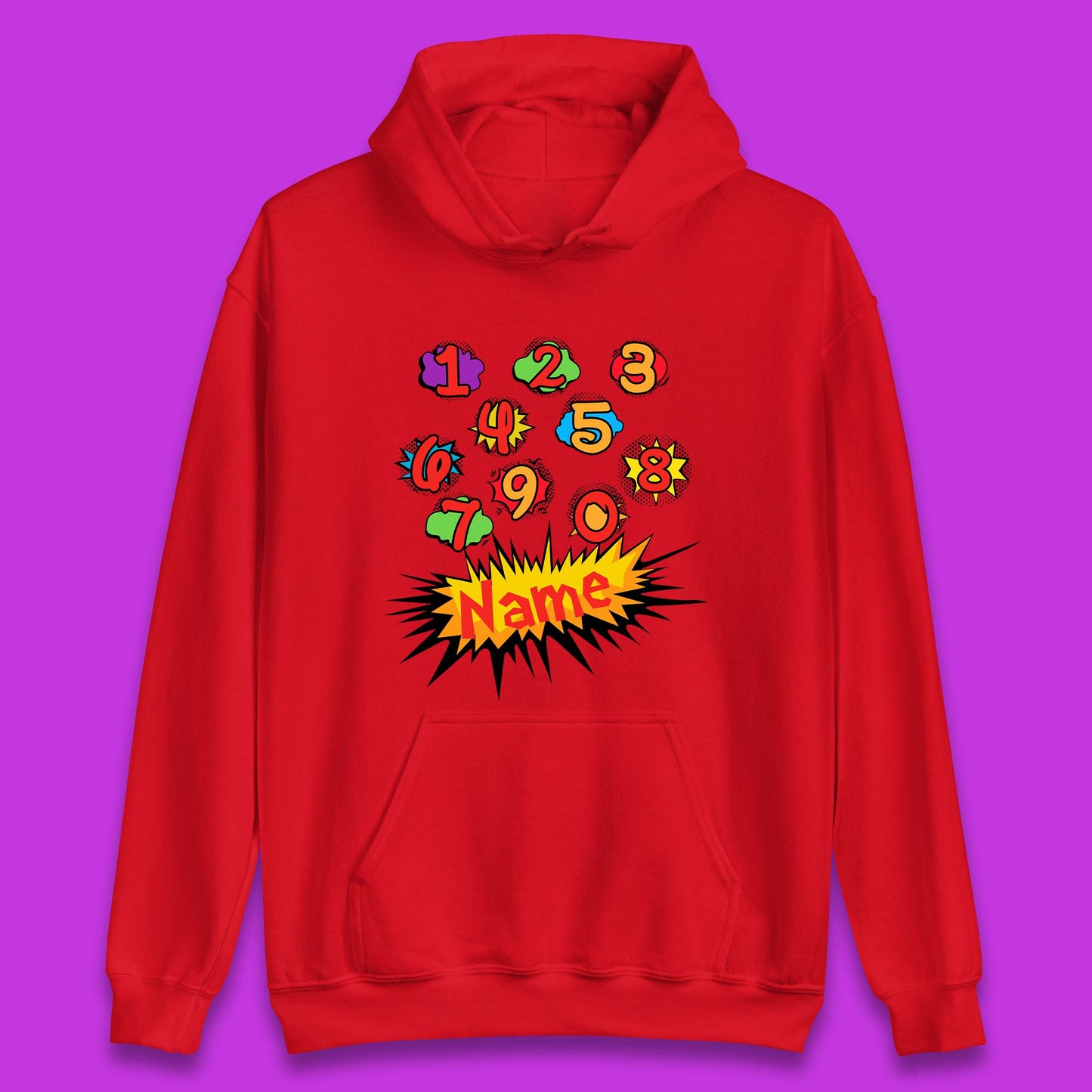 Personalised Number Day Unisex Hoodie