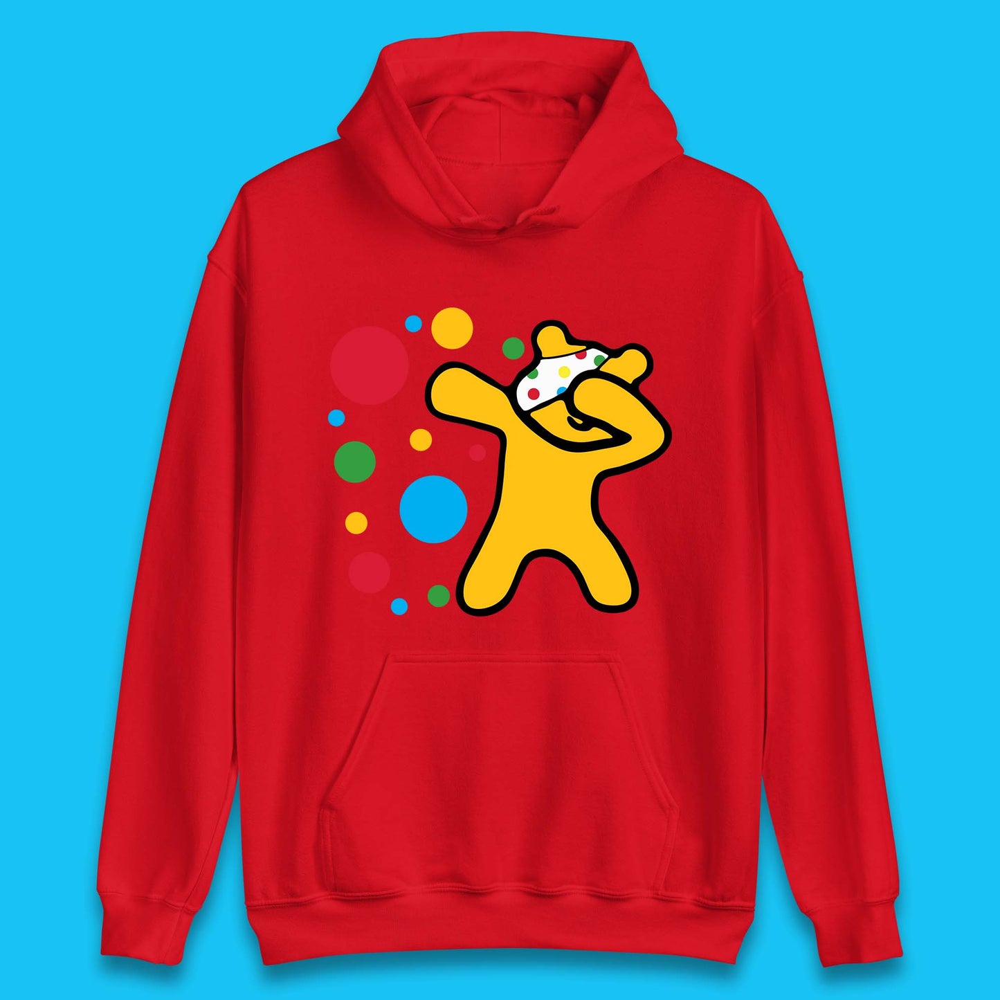 Dabbing Spotty Pudsey Bear Children In Need Dab Dance Spotty Day Donation Unisex Hoodie