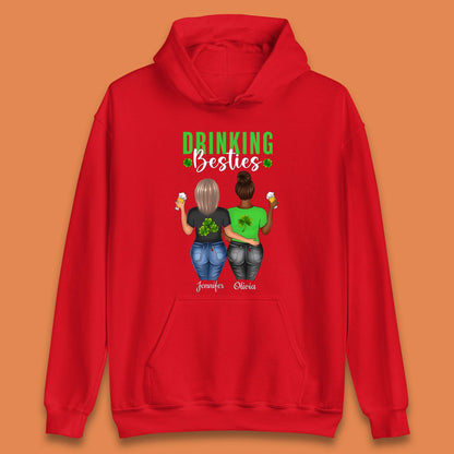 Personalised Drinking Besties Unisex Hoodie