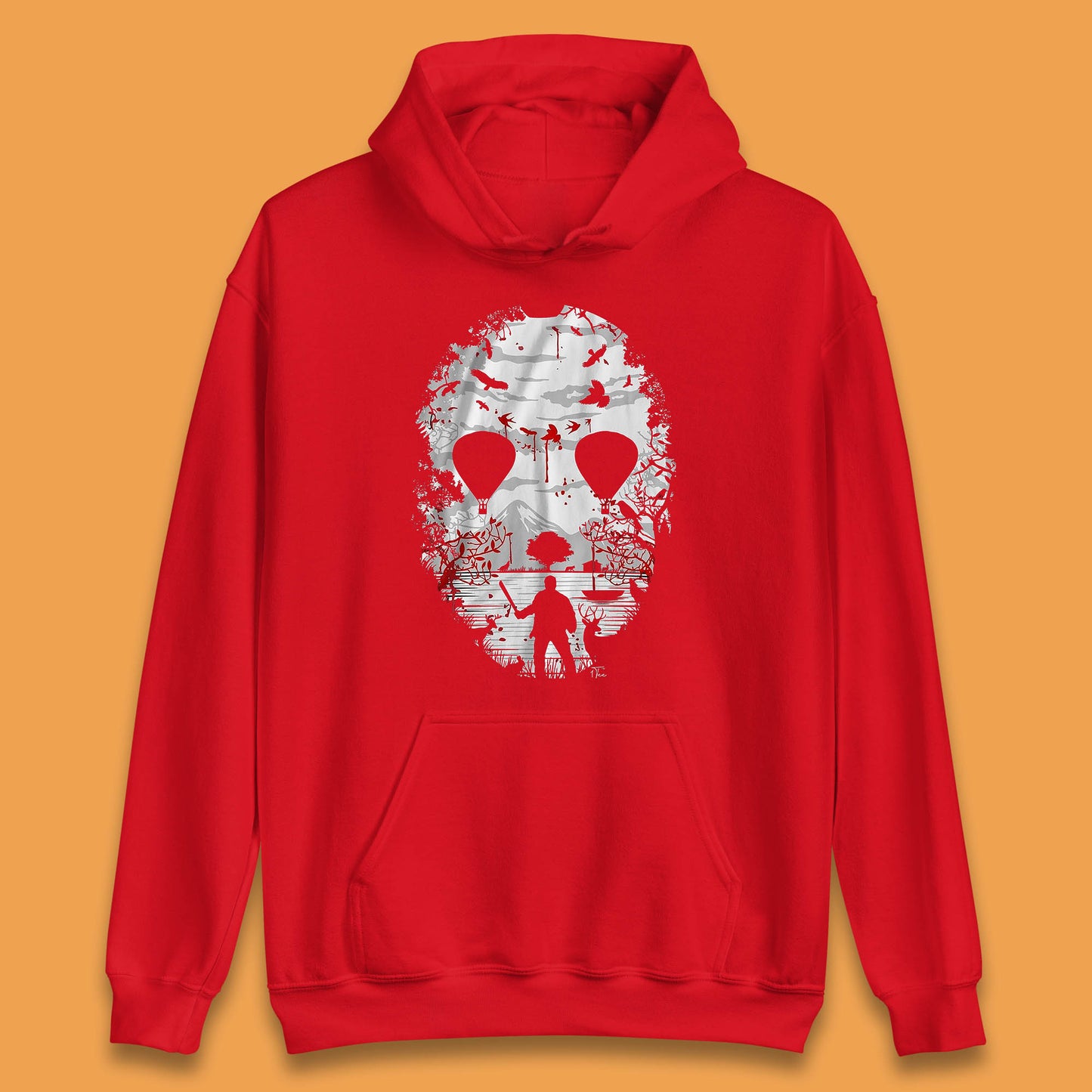 Crystal Lake Jason Voorhees Face Mask Halloween Friday The 13th Horror Movie Unisex Hoodie