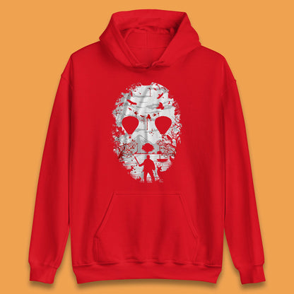 Crystal Lake Jason Voorhees Face Mask Halloween Friday The 13th Horror Movie Unisex Hoodie