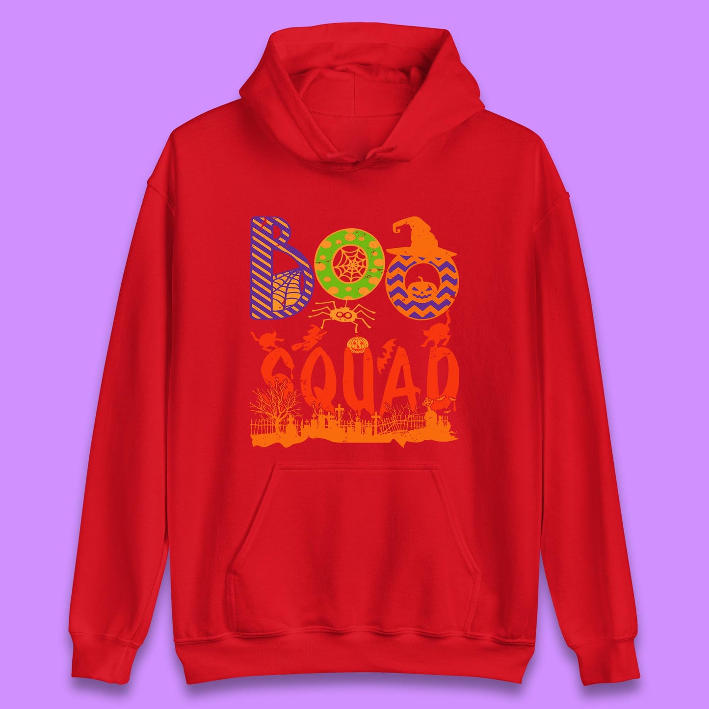 Boo Squad Halloween Matching Costume Horror Boo Crew Unisex Hoodie